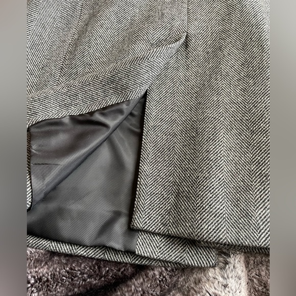 Ralph Lauren Wool mid length coat 🧥 grey/black - Picture 11 of 16